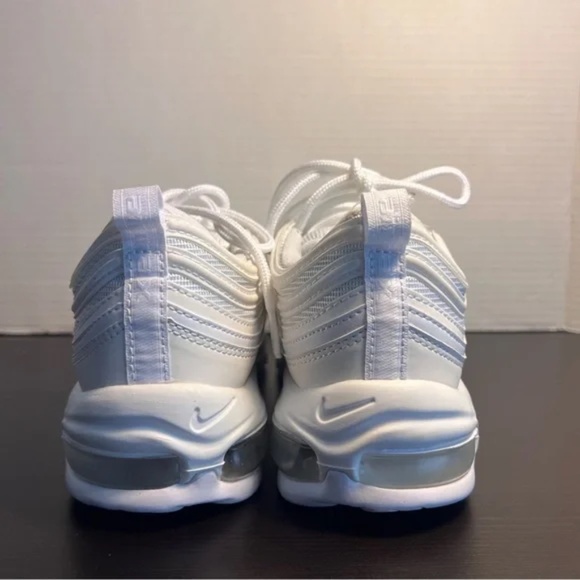 Nike Air Max 97 Triple White Sneakers Men's/Women's Running Shoes – All White - Picture 5 of 12